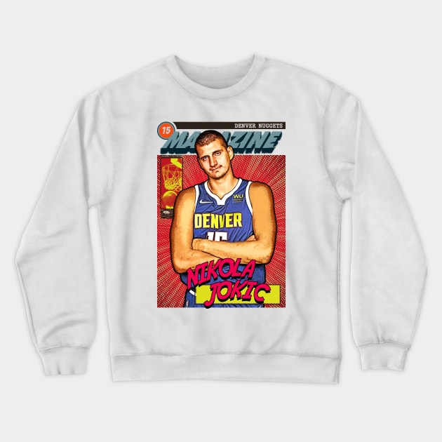 Jokic - Comics Magazine Retro 90s Crewneck Sweatshirt by Puaststrol